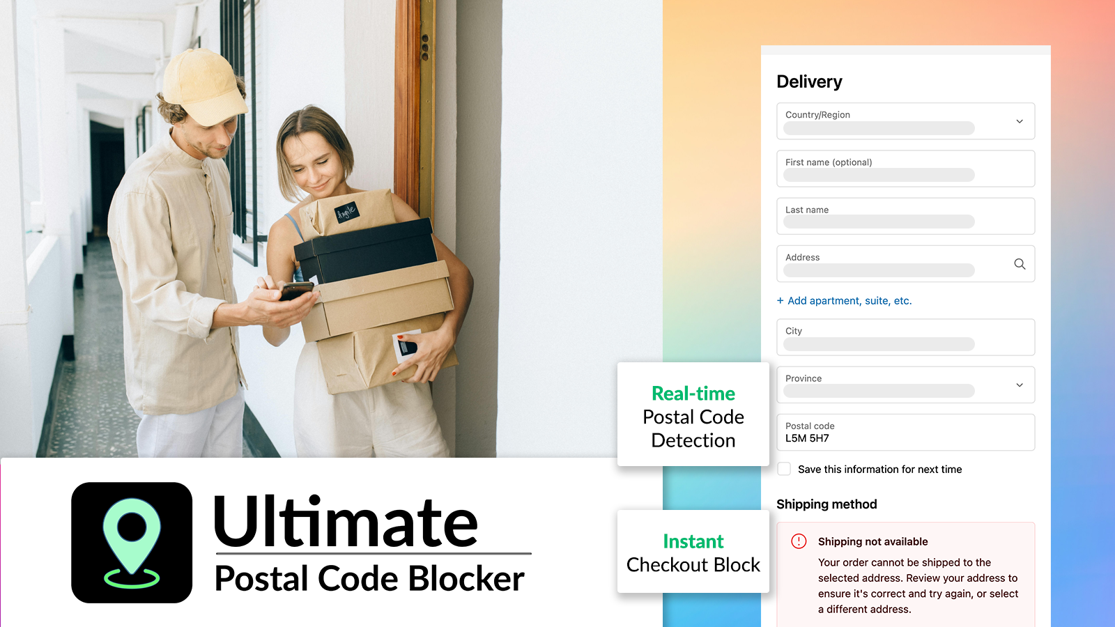 Ultimate Postal Code Blocker for Shopify