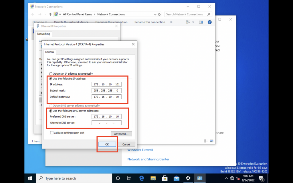 DNS Installation step